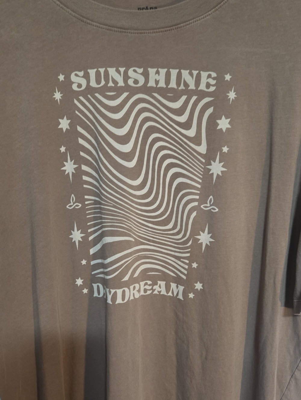 Prana Brown 'Sunshine Daydream' Graphic Short Sleeve Tee In Size Large - Picture 9 of 12